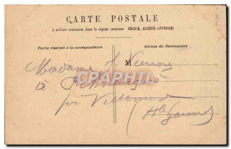 Paris - 1 - Palais Royal - CPA  — Rückseite