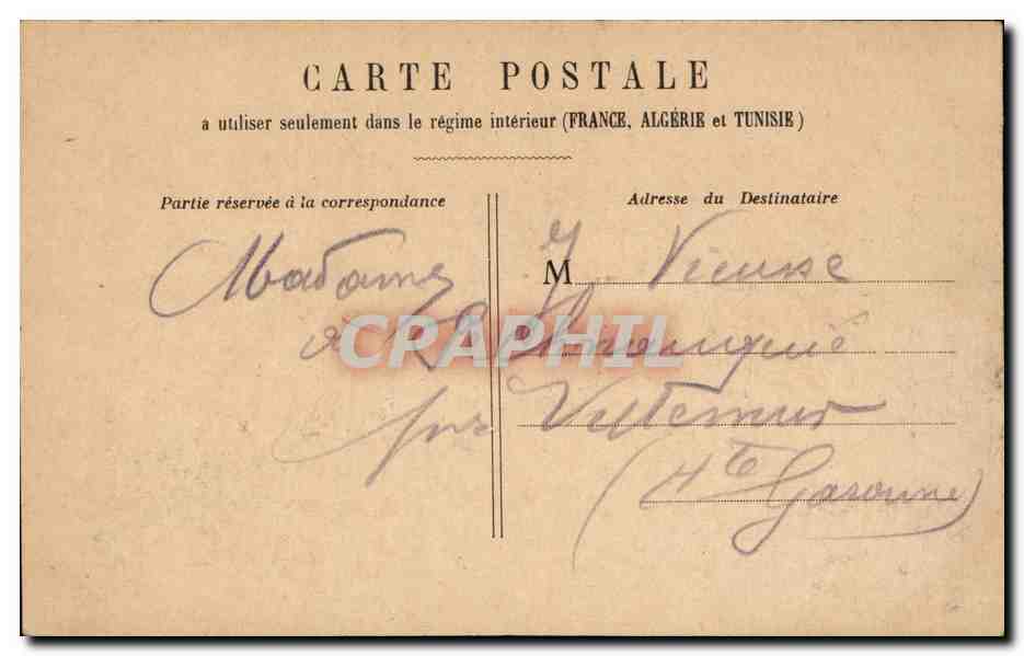 Paris - 1 - Chambre des Deputes - CPA  — Verso