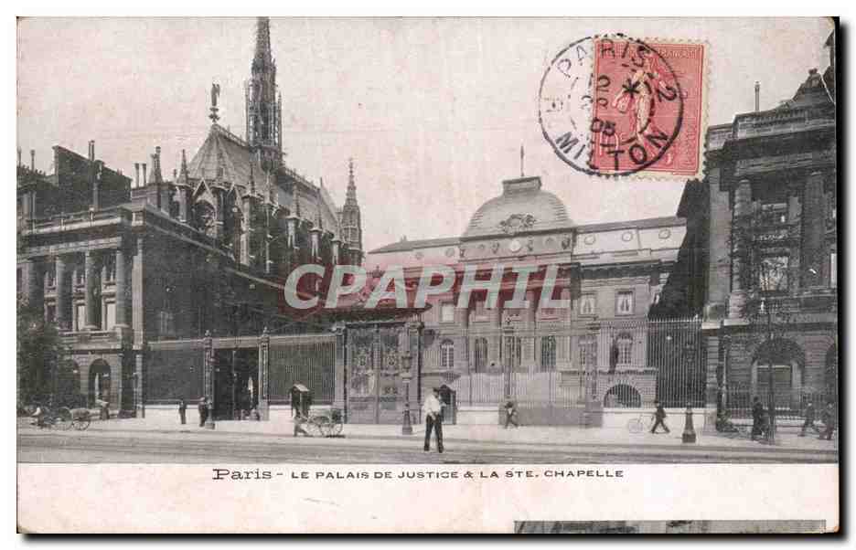 Paris - 1 - Le Palais de Justice - Ste Chapelle - CPA 