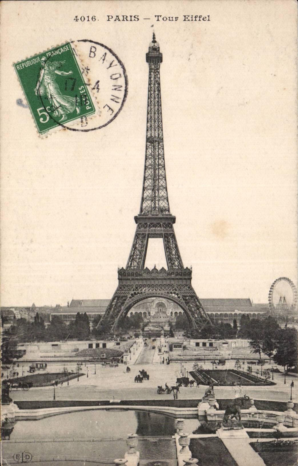 Paris - 7 - Tour Eiffel - Eiffel Tower - CPA 