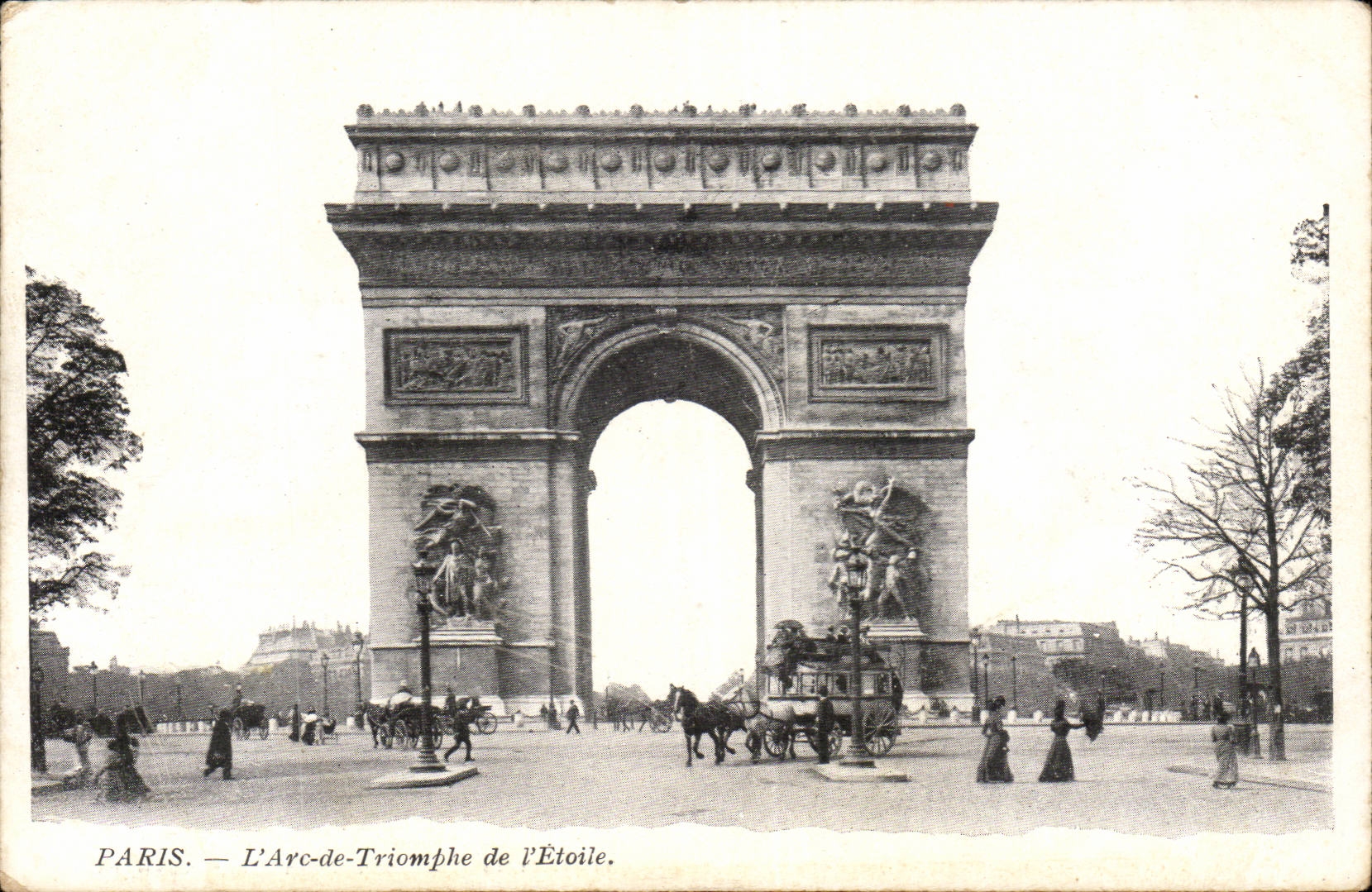 Paris - 8 - L'Arc de Triomphe de l'Etoile - CPA 
