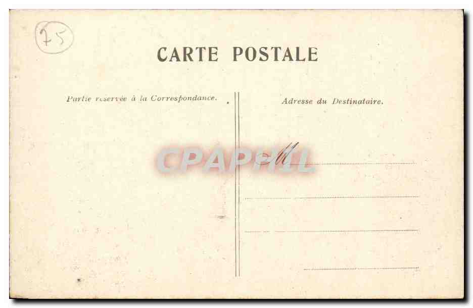 Paris - 4 - L'Hotel de Ville - CPA  — Rückseite