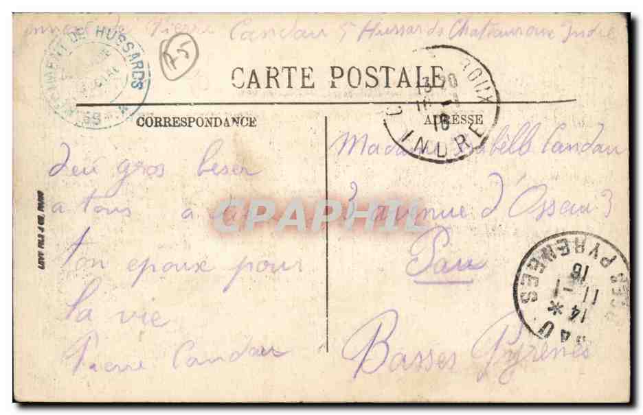 Paris - 2 - La Bourse - CPA  — Rückseite