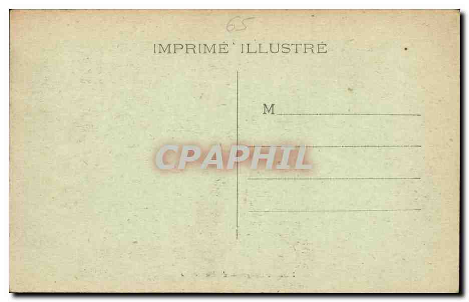 Lourdes - Funiculaire du Pic de Jer alt 1000 m Buffet Restaurant CPA  — Verso