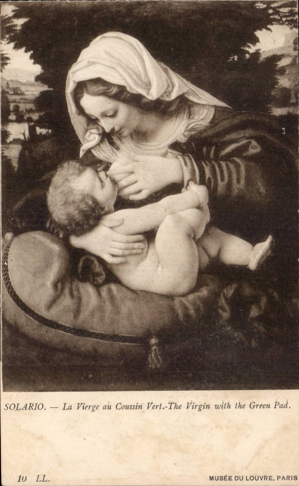 La Vierge au Coussin Vert — Solario — Musée du Louvre, Paris