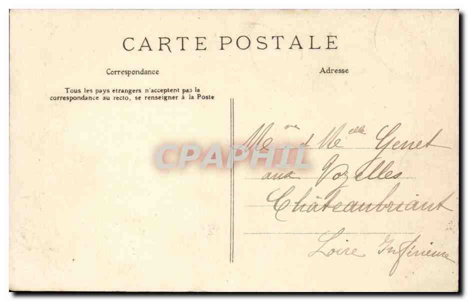 Paris - 8 - Avenue des Champs Elysees - velo - cheval - CPA  — Verso