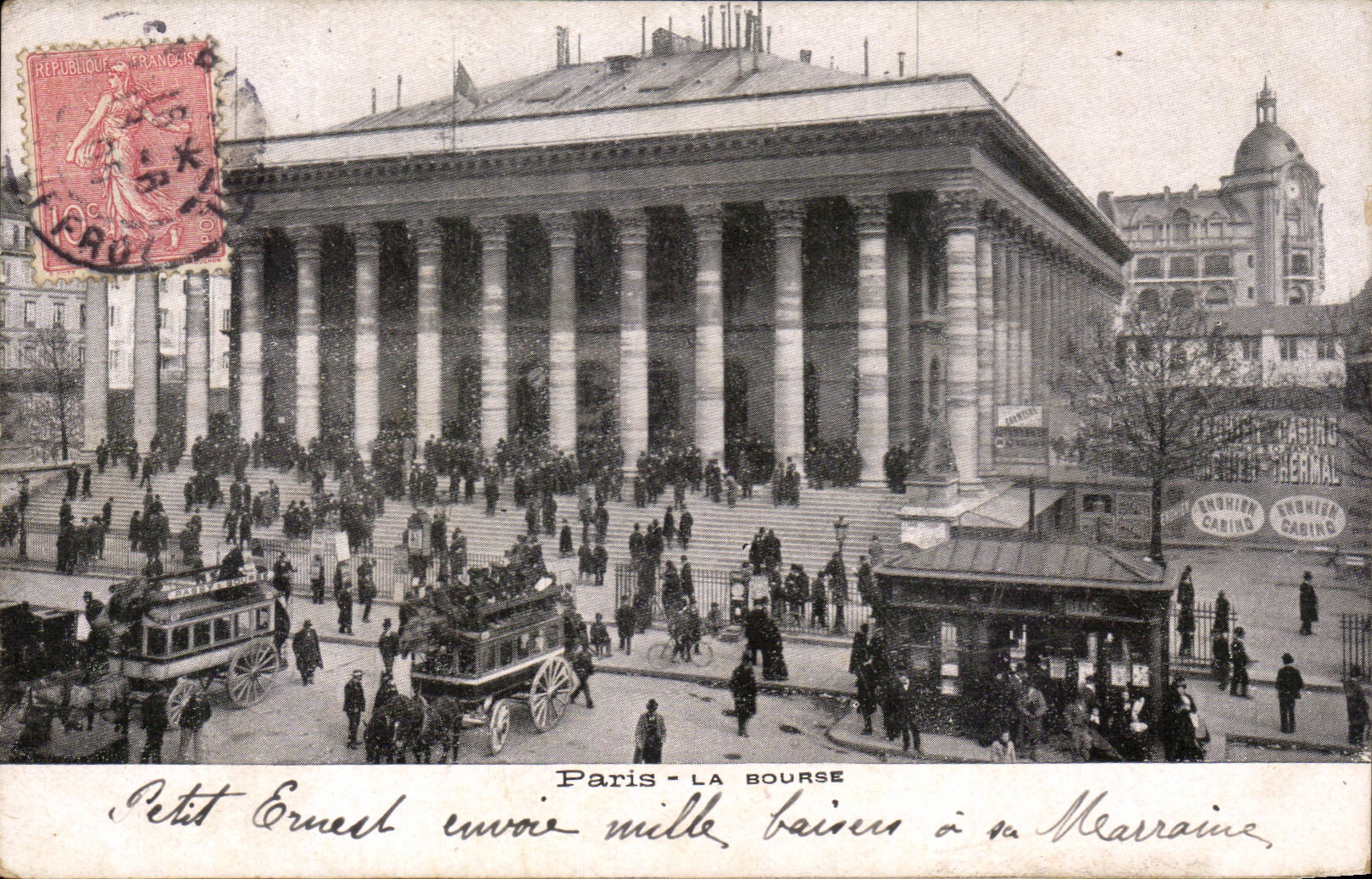 Paris - 2 - La Bourse - CPA 