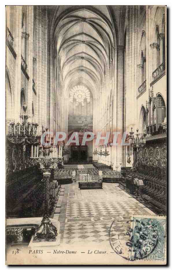 Paris - 4 - Notre Dame - Le Choeur - CPA 
