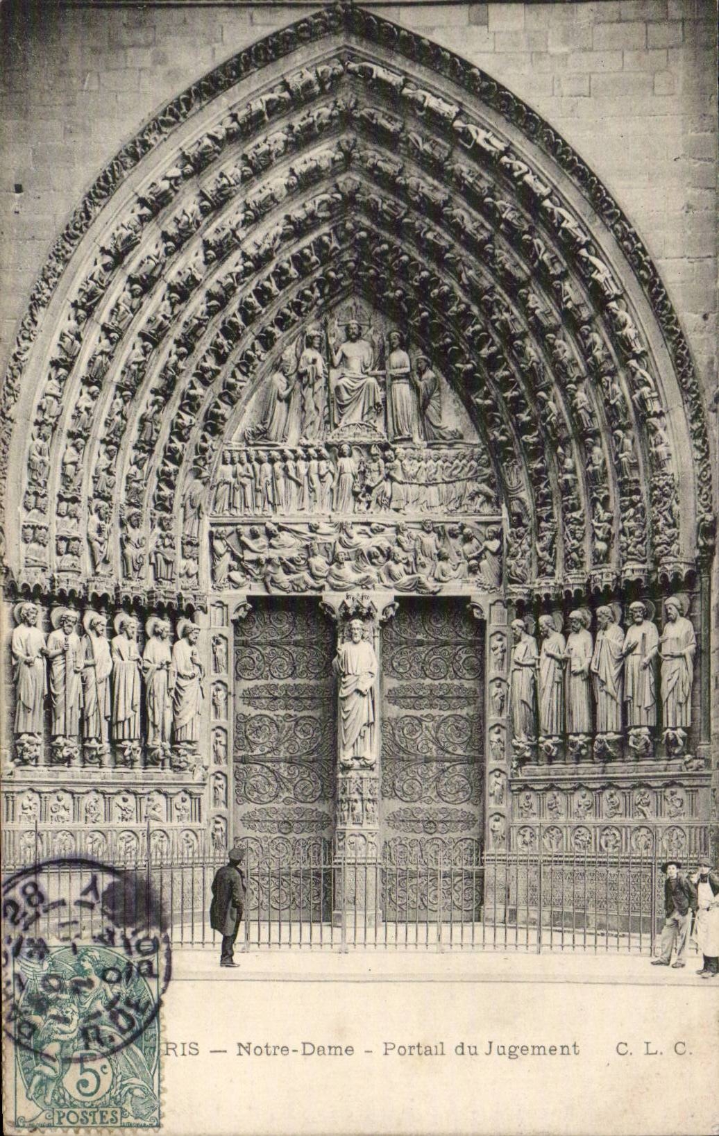 Paris - 4 - Notre Dame - Portail de Jugement - CPA 