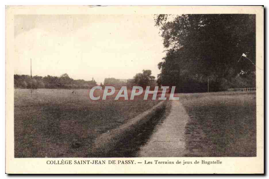 Passy - College Saint Jean de Passy - Les Terrains de Jeux de Bagatelle - CPA 