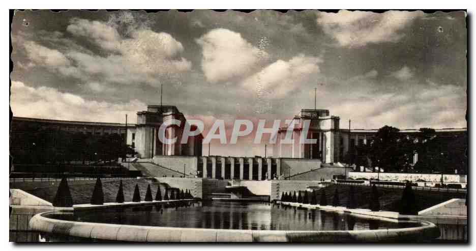 Paris - 16 - Le Palais de Chaillot vu des Jardins - CPA 