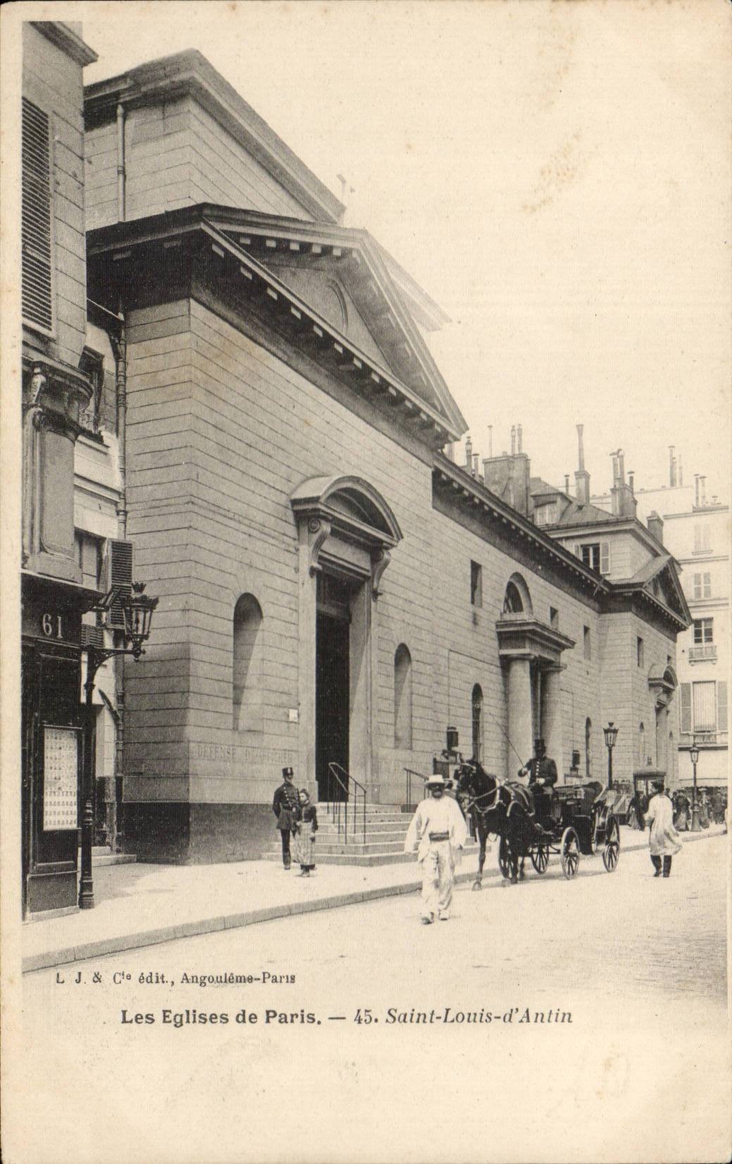 Paris - 17 - Eglise Saint Louis d'Antin - CPA - 