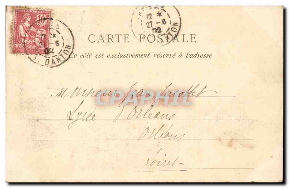 Paris - Turm der Uhr — anonymer Verlag, Nr. 90 — Rückseite