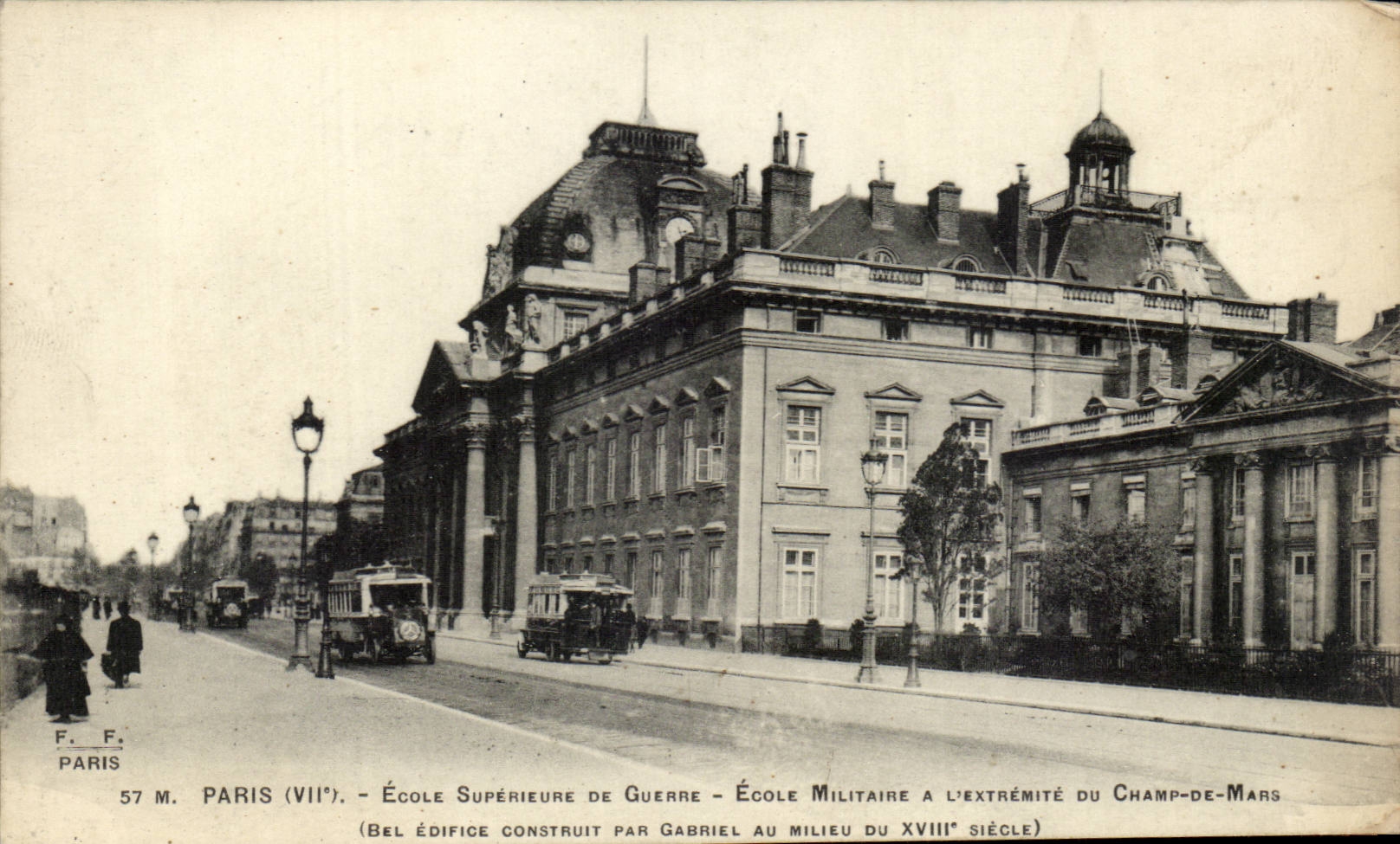 Paris - 7 - Ecole Superieure de Guerre - Ecole Militaire a l'Extremite du Champs de Mars - - CPA - 