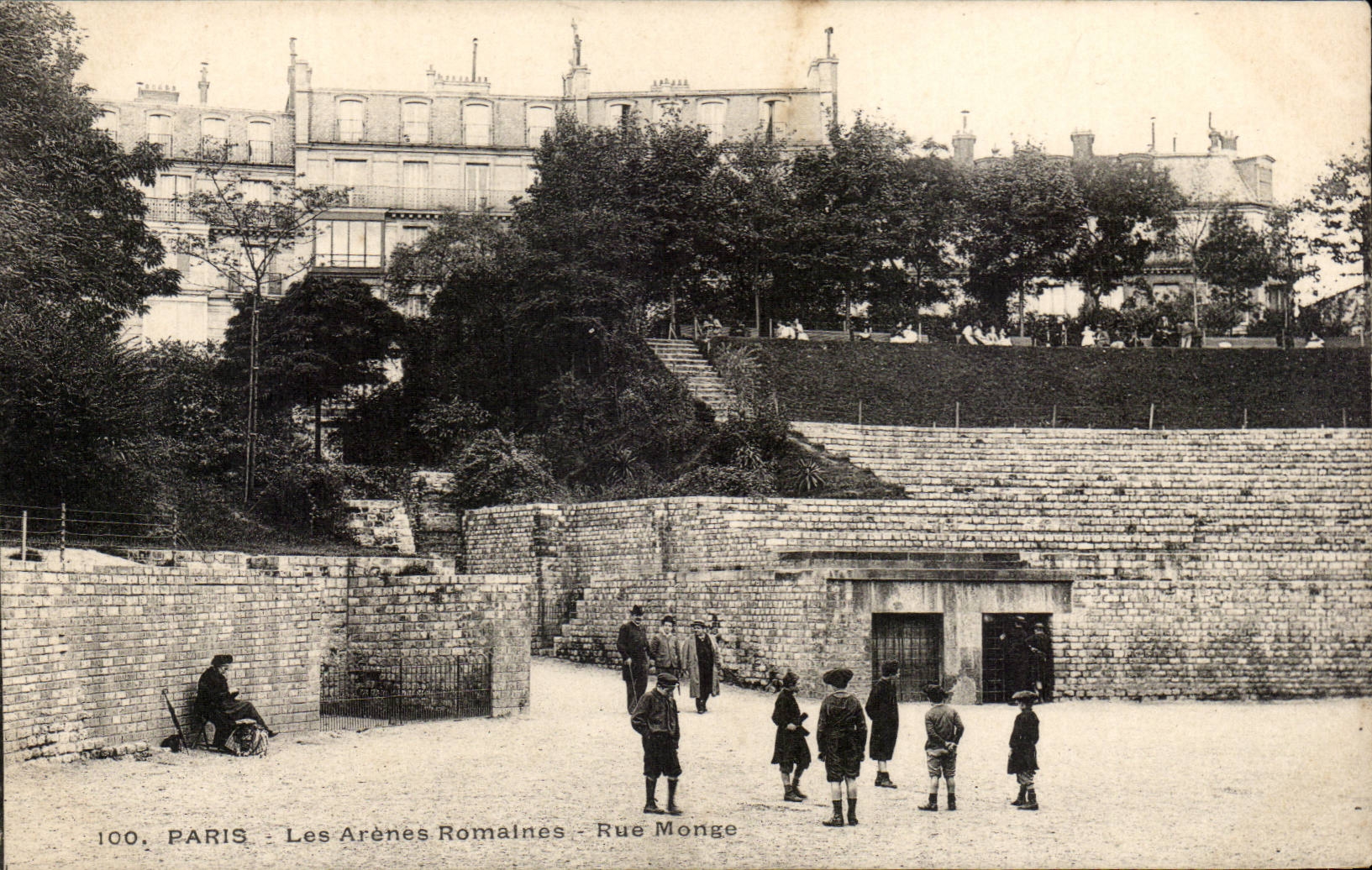 Paris 5 - Les Arenes Romaines - Rue Monge - CPA - 