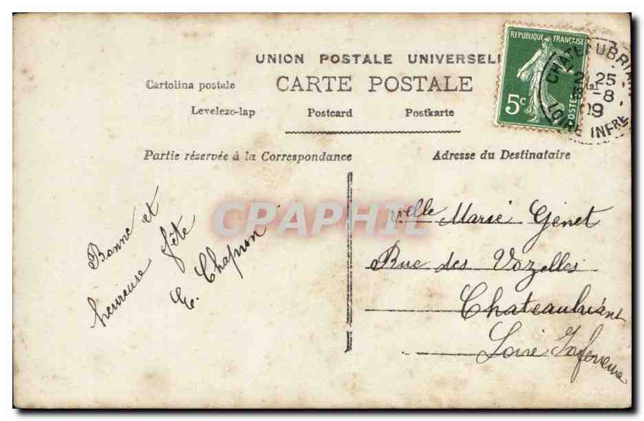 Fantaisie - Enfant - Ces fleurs qui j'aime bien - CPA  — Rückseite