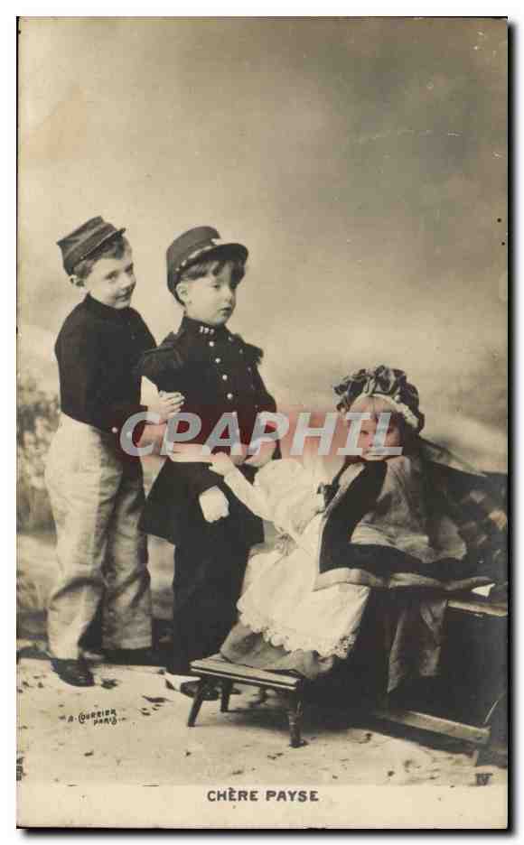 Fantaisie - Enfants - Chere Payse - Militaria - Humour - CPA 