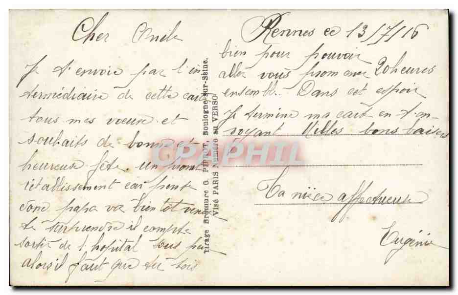 Fantaisie - Enfants - Beautiful little girl - CPA  — Rückseite