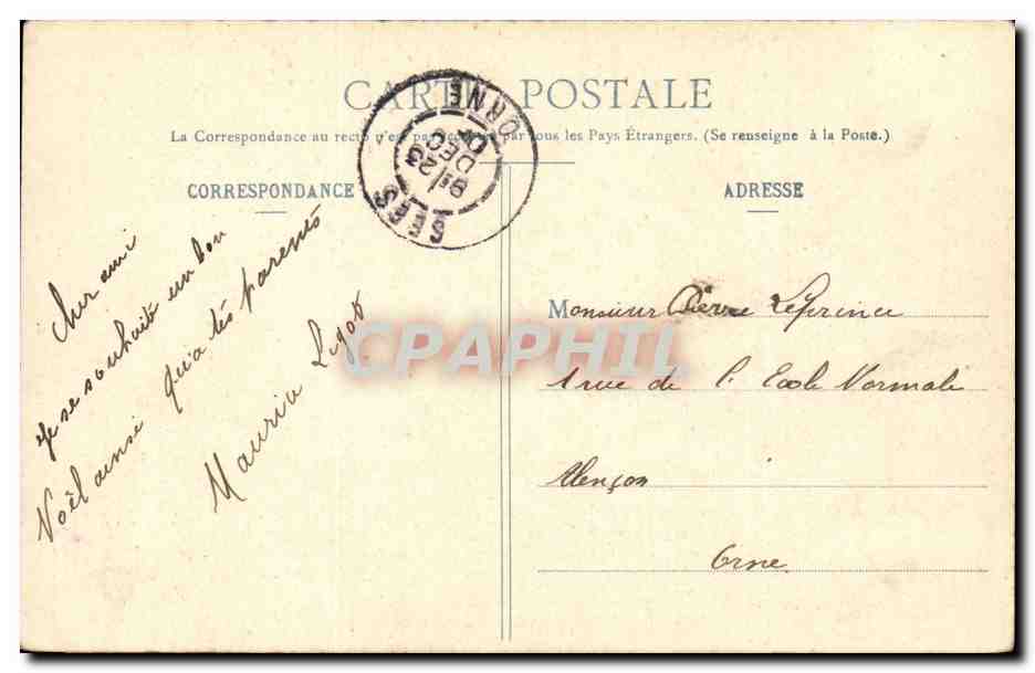 Fantaisie - Femme - La Fortune - rare card corne d'abondance CPA  — Rückseite