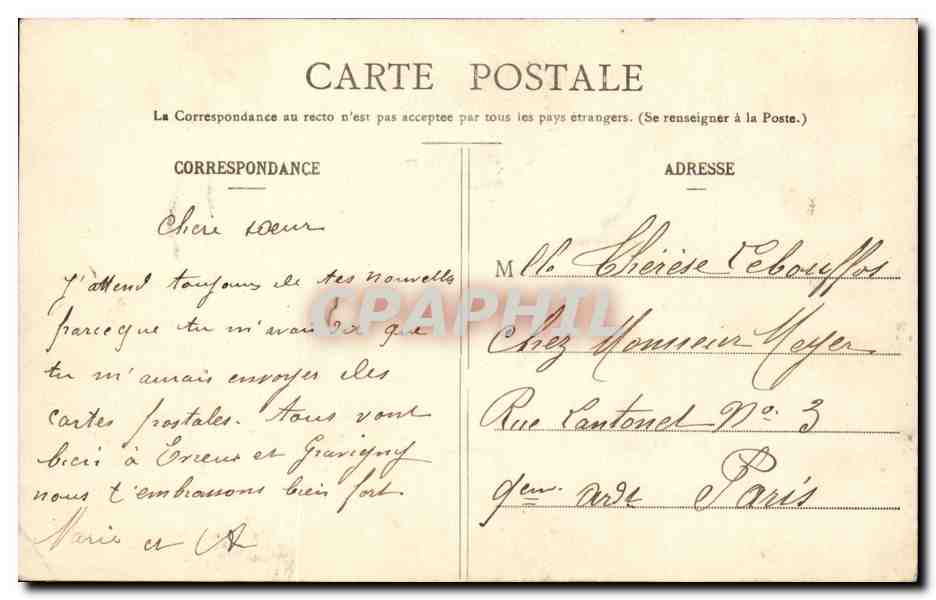 Femme en robe violette et chapeau fleuri — Bonne Fête — Phototypie A. Bergeret & Cie, Nancy — Reverso
