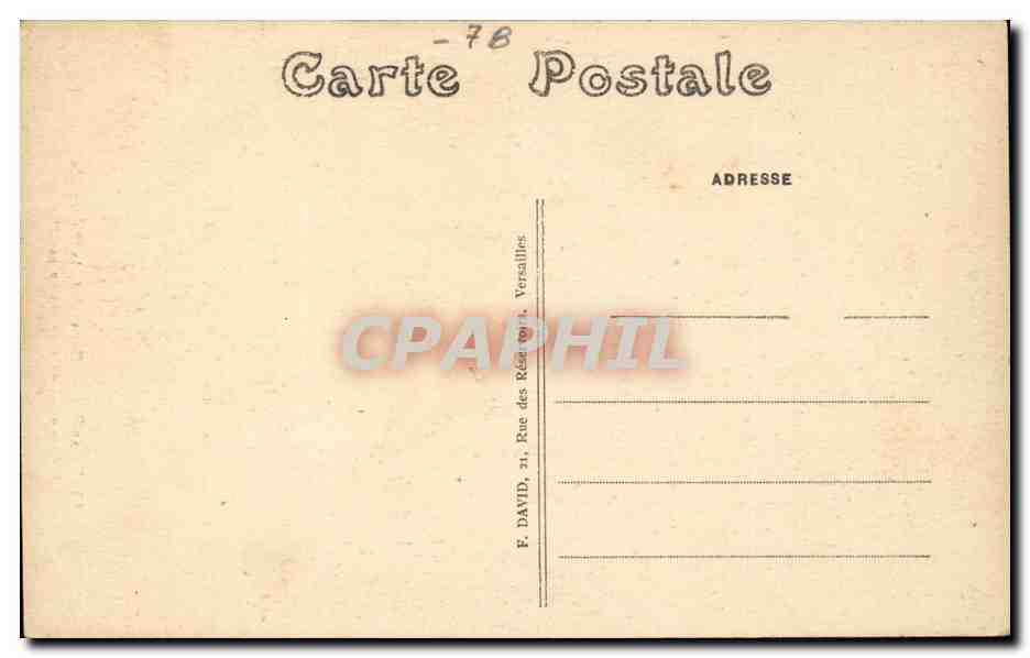 Versailles - Grandes Eaux - Au Centre - L'Enlevement - CPA  — Verso