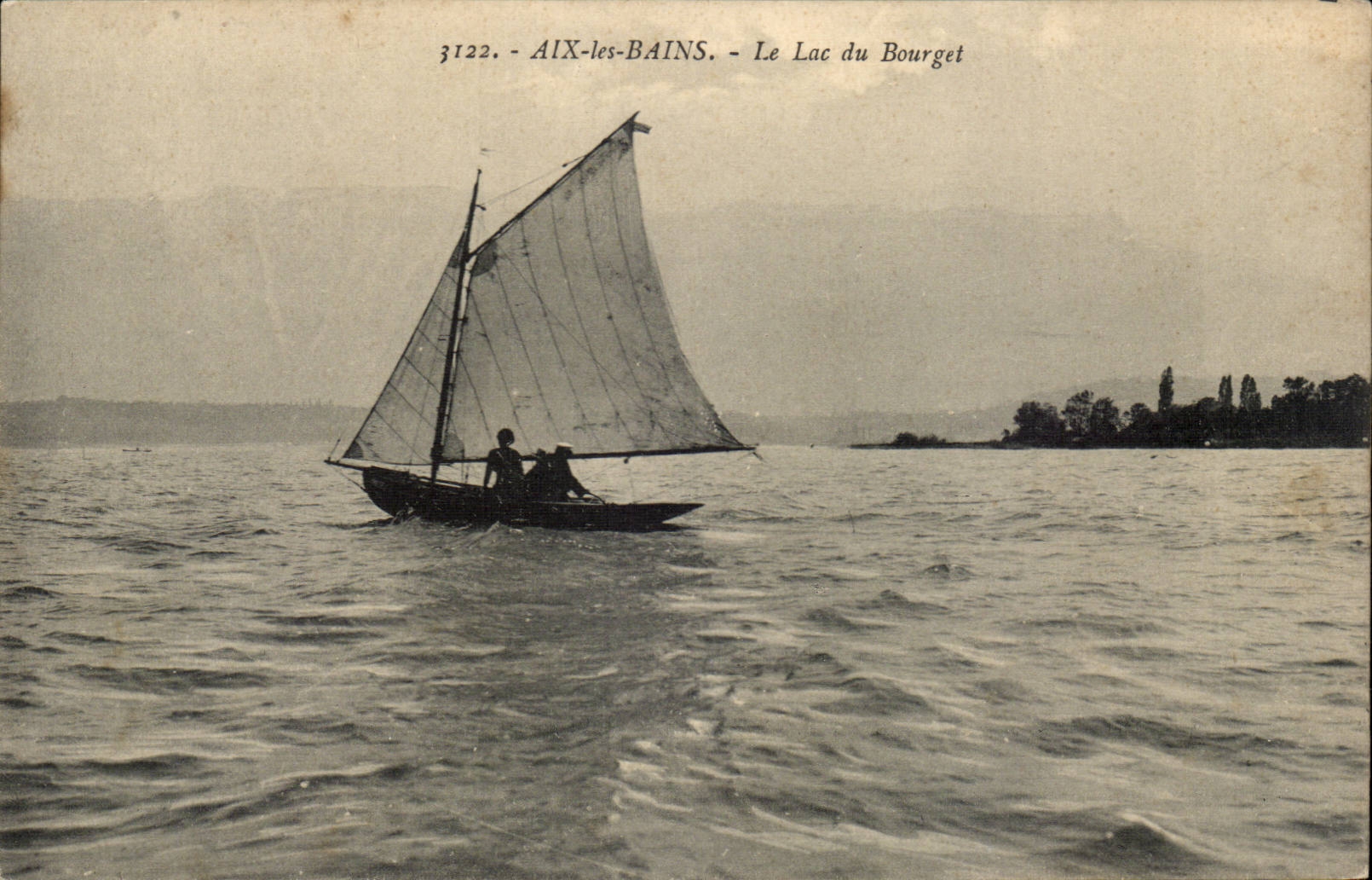 Aix les Bains - Lac du Bourget - Voilier - Sailboat CPA 