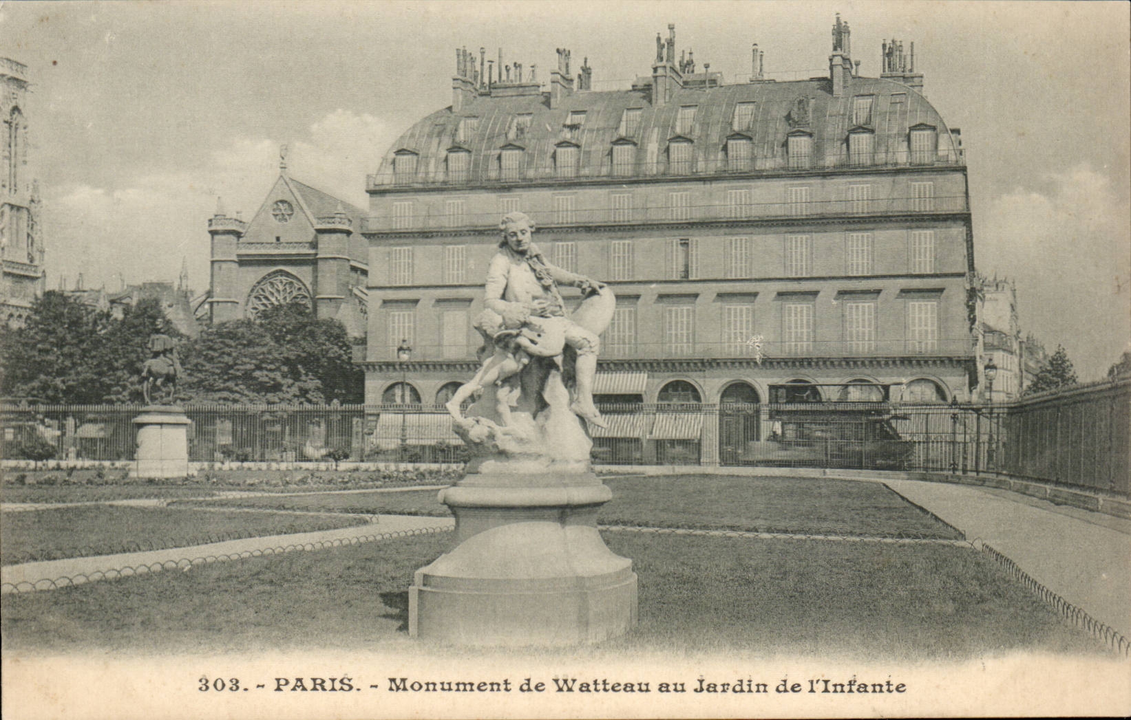 Paris - 12 - Monument de Watteau - Parc de l'Enfant CPA 