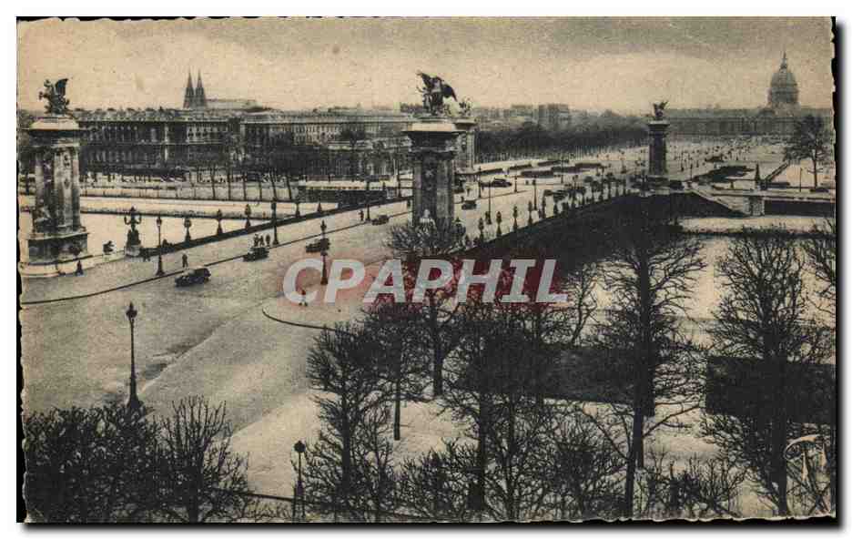 Paris - 7 - Pont Alexandre III CPA 