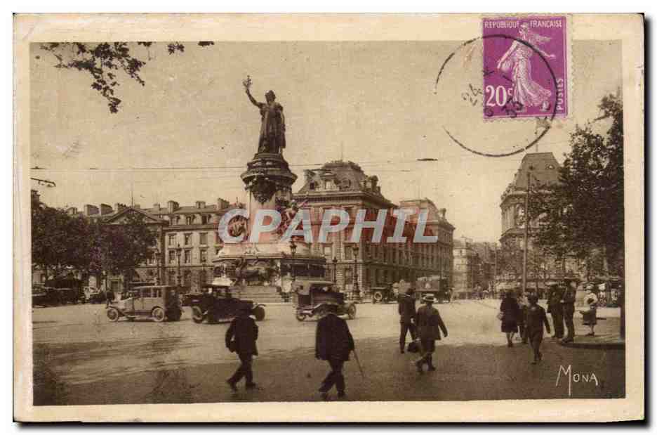 Paris - 10 - Place de la Republique - Mona CPA 