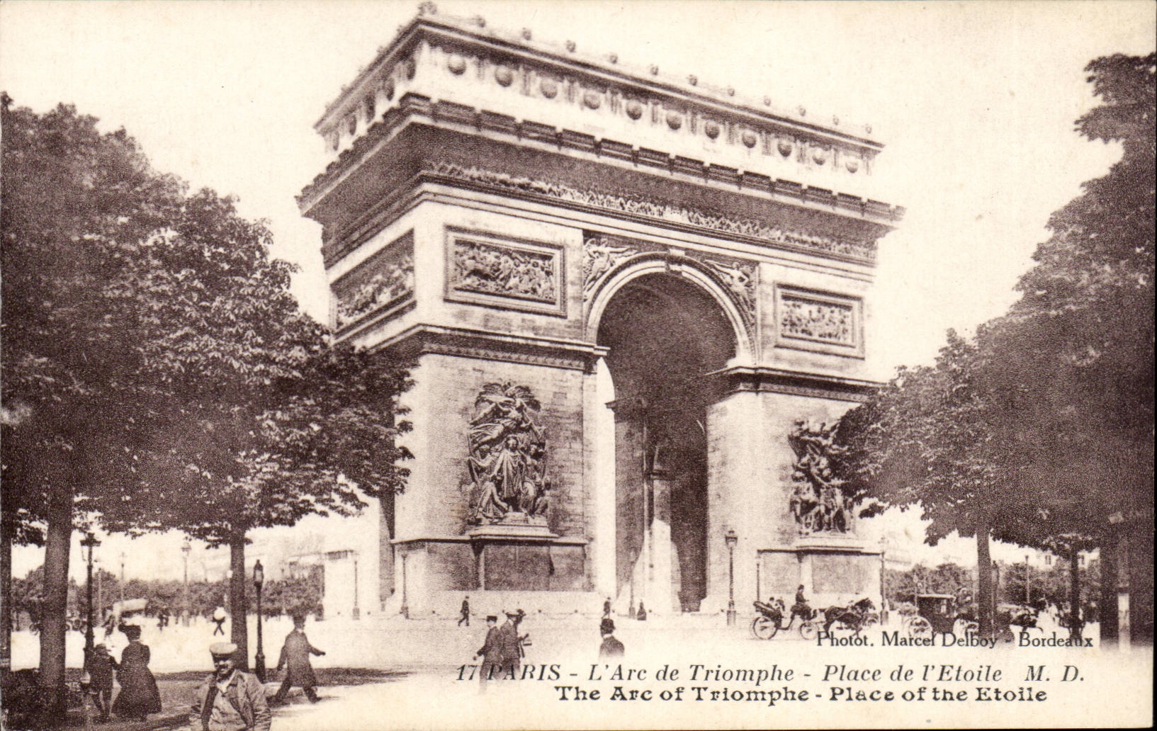 Paris - 8 - L'Arc de Triomphe - Place de l'Etoile CPA 