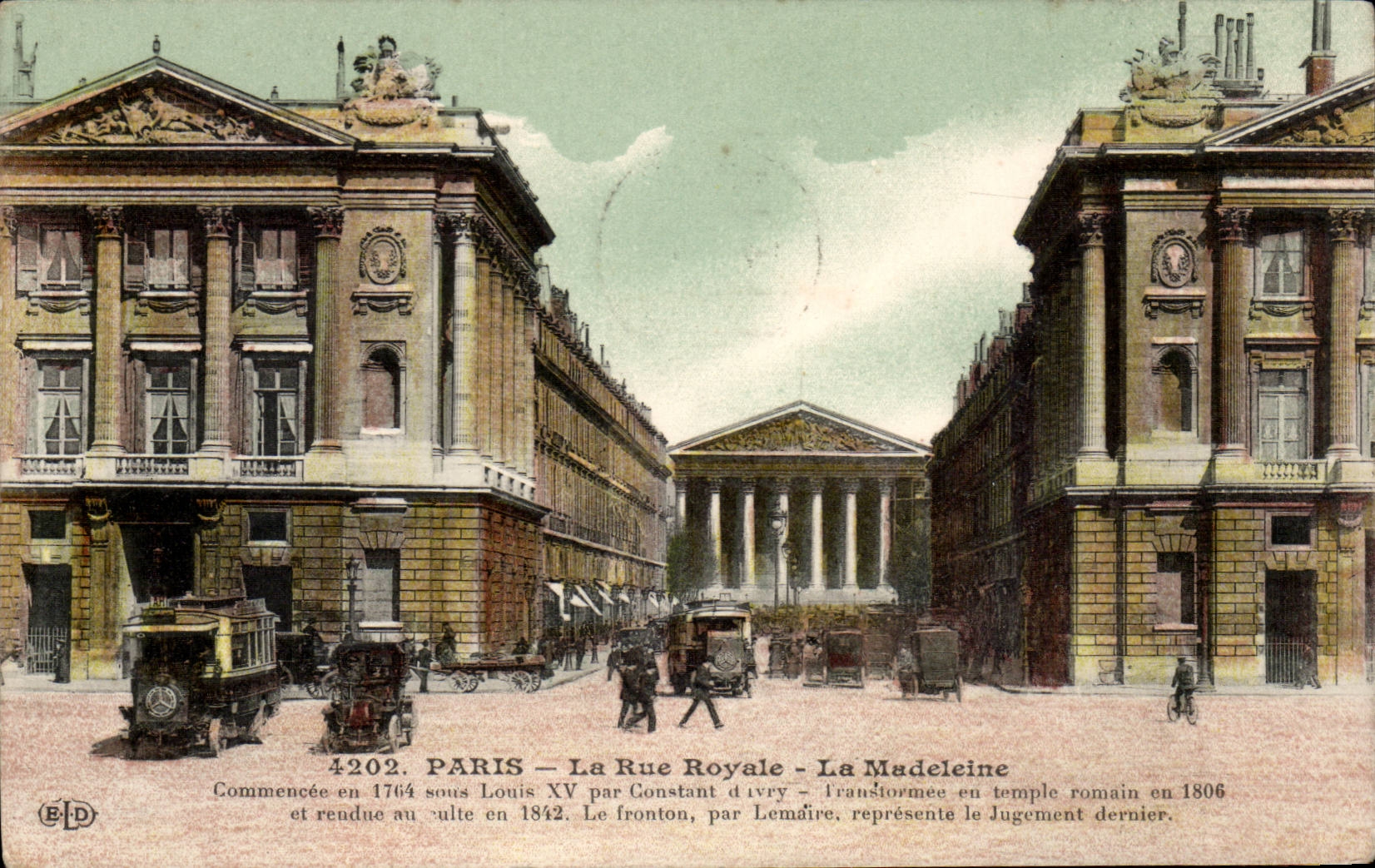 Paris - 8 - La Madeleine - Rue Royal CPA 