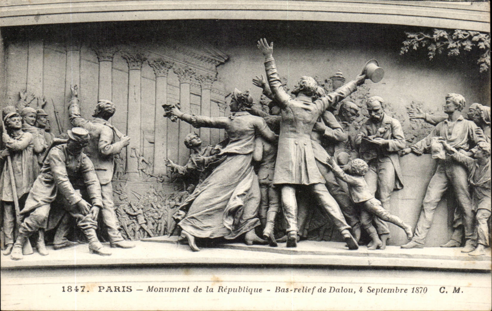 Paris - 10 - Monument de la Republique - Bas Relief de Dalou - - CPA 