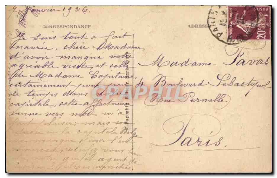 Paris - 4 - Notre Dame - CPA  — Verso