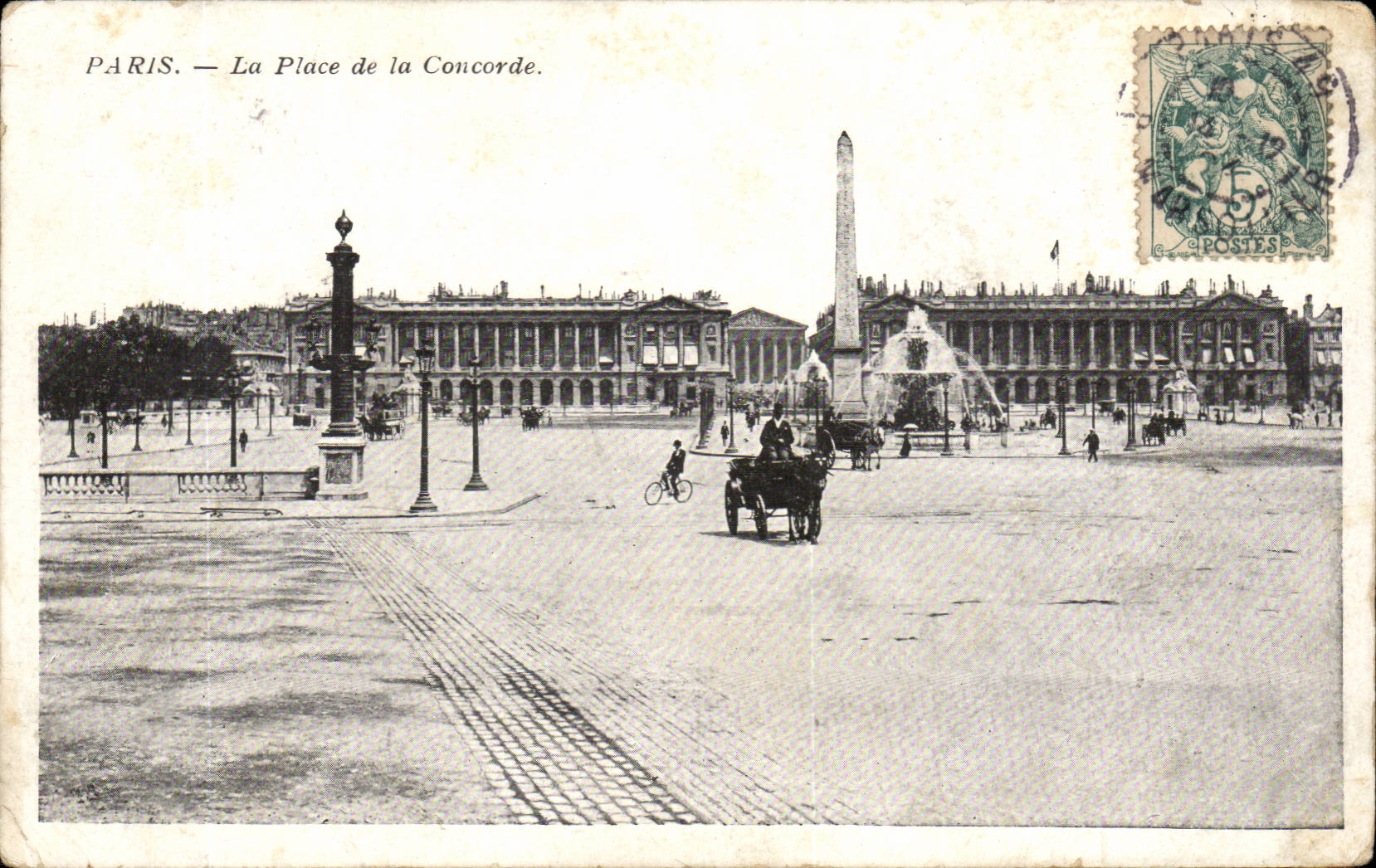 Paris Place de la Concorde CPA