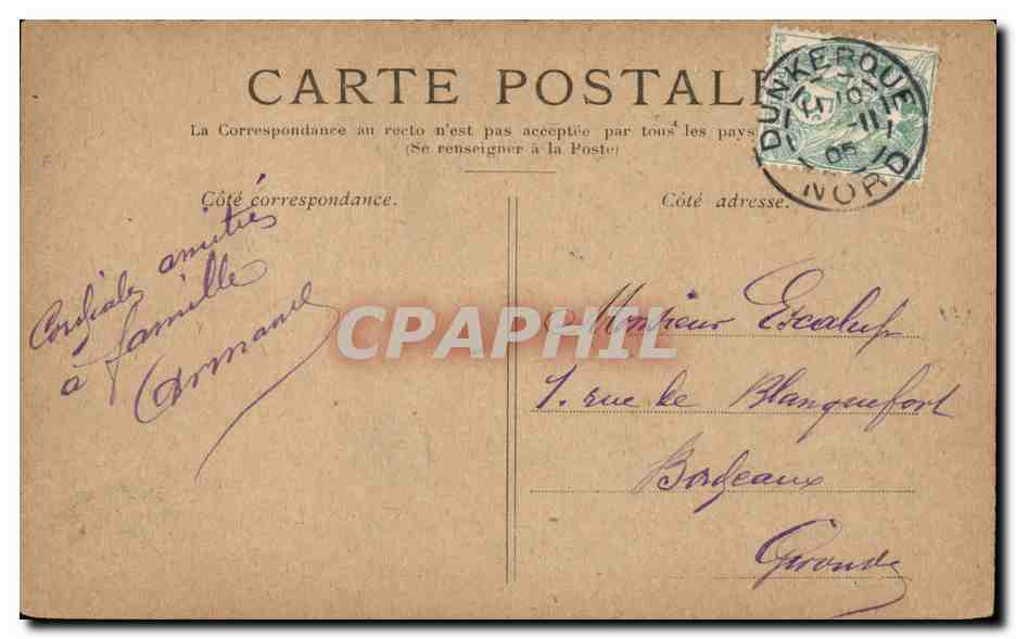 Paris - 16 - Le Trocadero CPA  — Rückseite