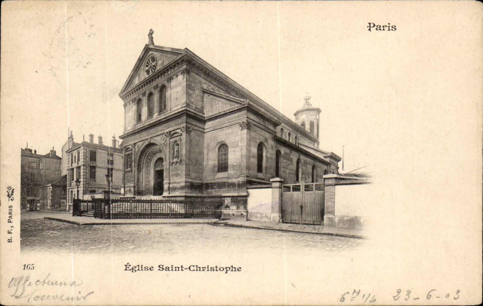 Paris - 19 - Eglise Saint Christophe CPA 