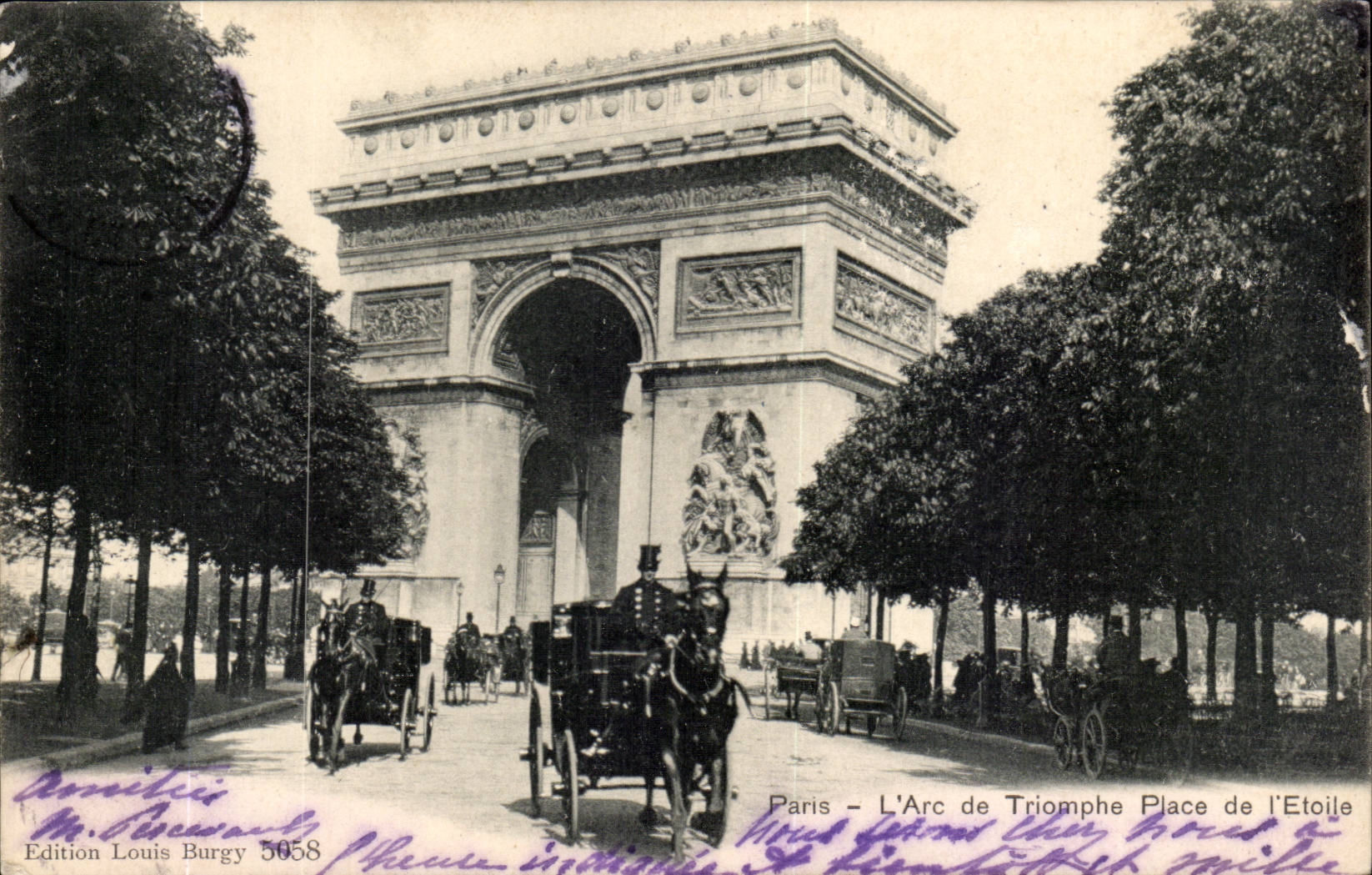 Paris - 8 - L'Arc de Triomphe CPA 