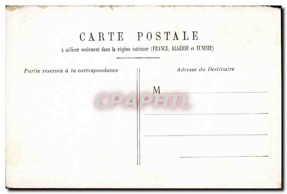 Paris - 6 - Jardin du Luxembourg - Le Senat - Illustration CPA  — Rückseite