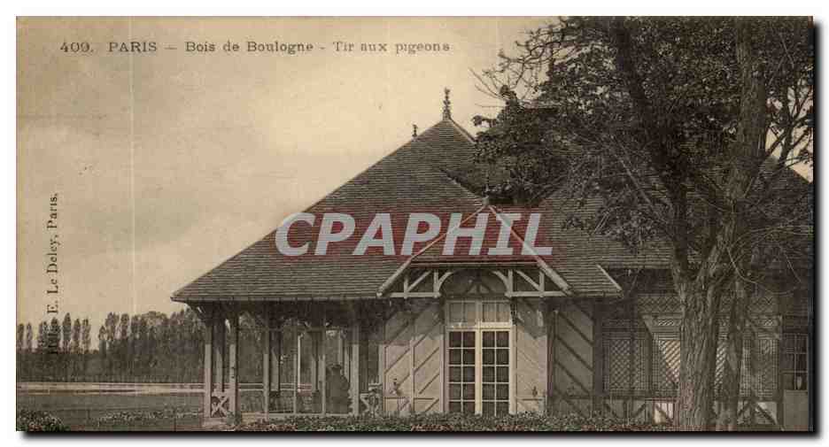 Paris - 16 - Bois de Boulogne - Tir aux Pigeons CPA 