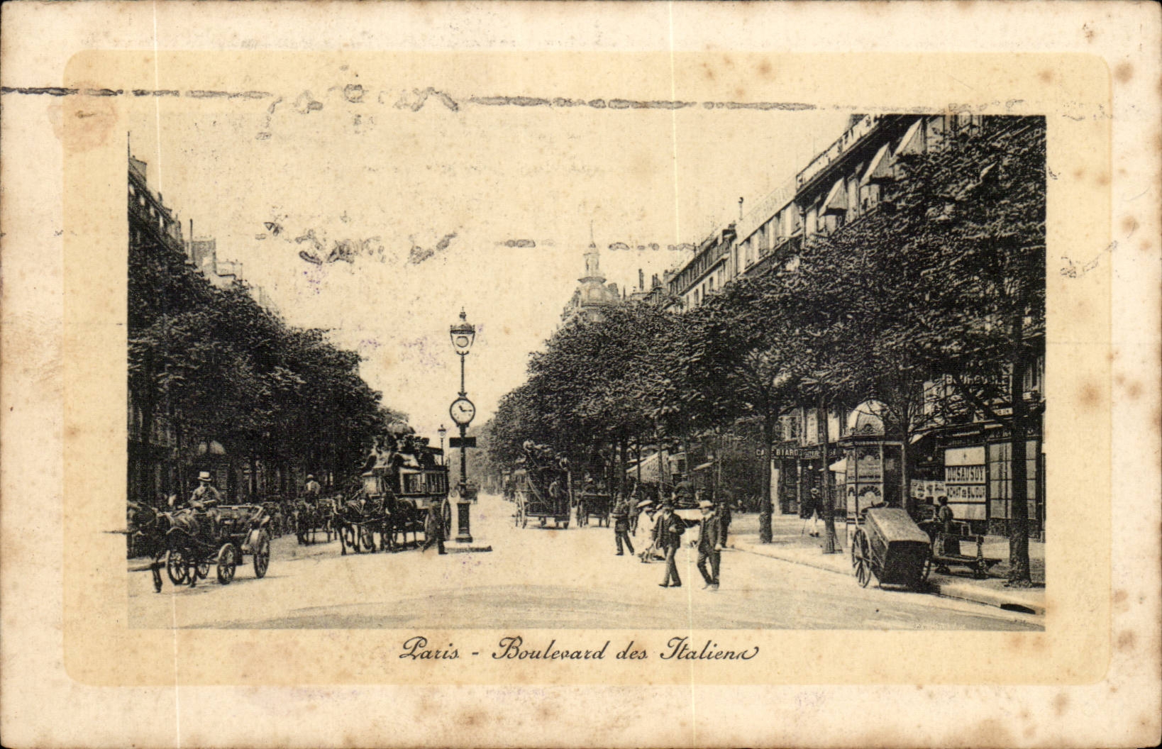 Paris - 2 - Boulevard des Italiens CPA 