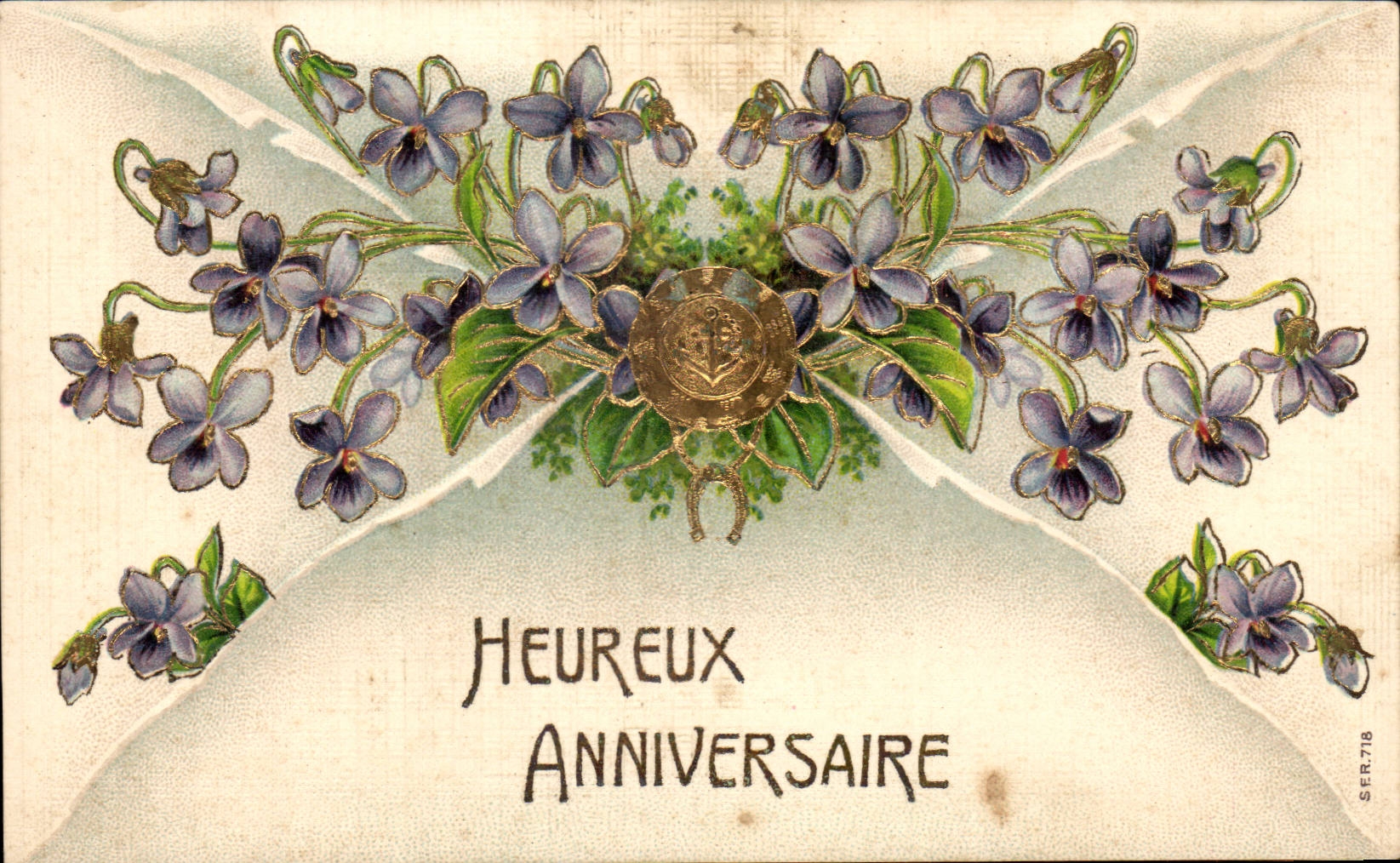 Violettes — Heureux Anniversaire — SER.718