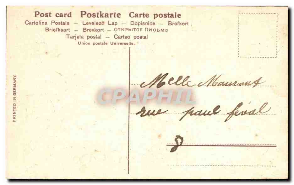 Violettes — Heureux Anniversaire — SER.718 — Rückseite