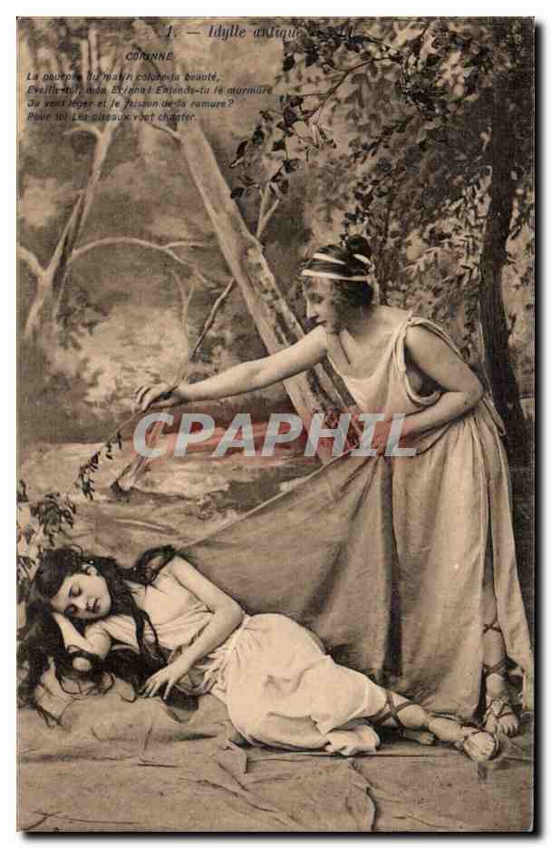 Idylle antique — scène de forêt — éditeur non identifié