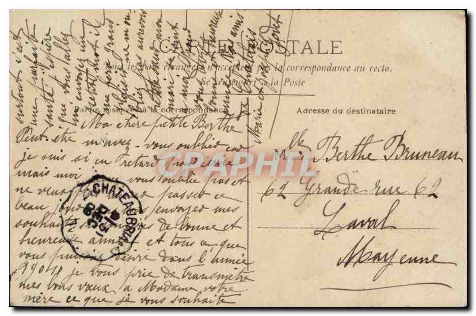 Young Woman — Happy New Year — Publisher IDACE, number 4171 — Back