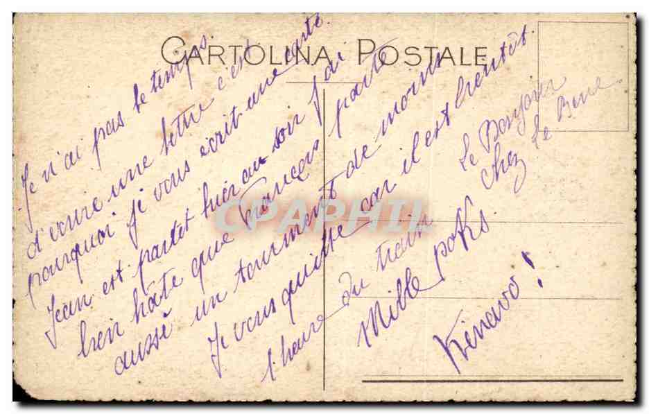 Arts - Tableaux - Cute Country house - bateau - boat CPA  — Verso
