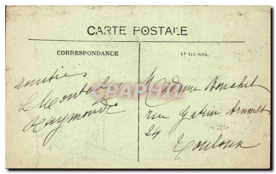 Pau — Un coin du Boulevard et la Chaîne des Pyrénées — Éditeur CNG, n° 106 — Reverso