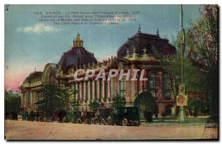CPA Paris Le petit palais des Champs Elysees