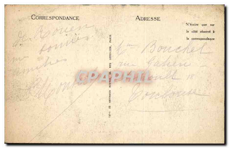 CPA Rouen Vue generale prise de Bon Secours — Rückseite