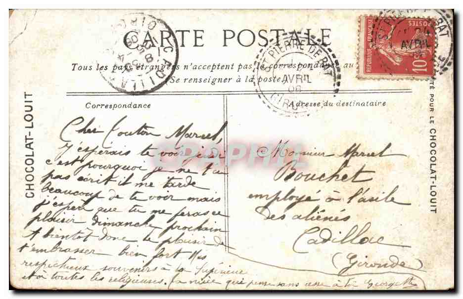 Mont Saint-Michel — La Salle des Chevaliers — éditeur L. Mont, n° 2467 — Verso