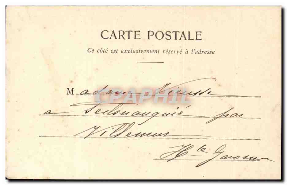 Paris CPA Funiculaire et basilique du Sacre Coeur de montmartre — Rückseite